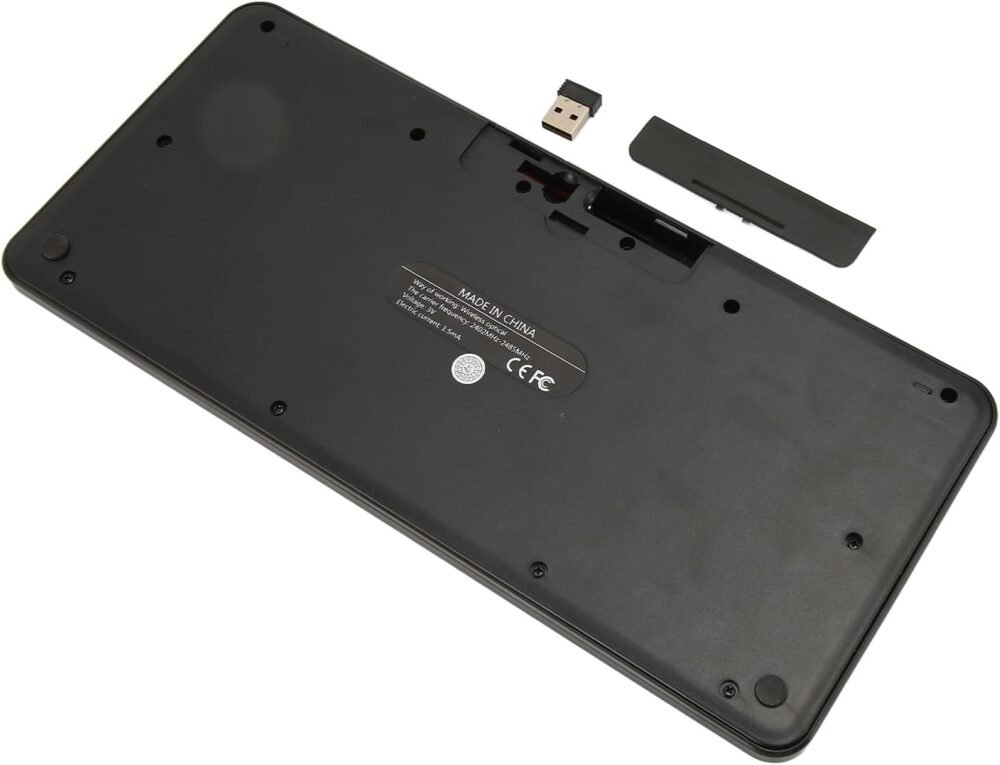 51-rzyF4cLL._AC_SL1500_ Wireless Keyboard Mouse Set HK09 Mini Office Elegance Retro Chic 2.4G Antique Circle Keypad Cute Round Hat Girl Combo (Black)