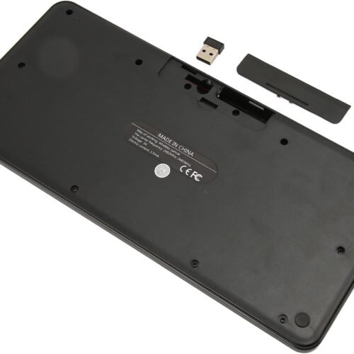 51-rzyF4cLL._AC_SL1500_ Wireless Keyboard Mouse Set HK09 Mini Office Elegance Retro Chic 2.4G Antique Circle Keypad Cute Round Hat Girl Combo (Black)