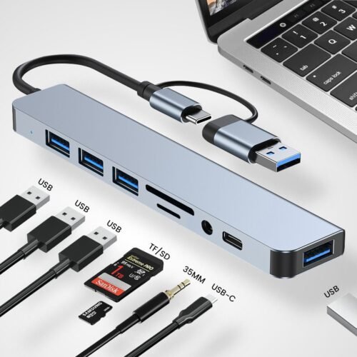 USB C Hub Adapter 8 in 1