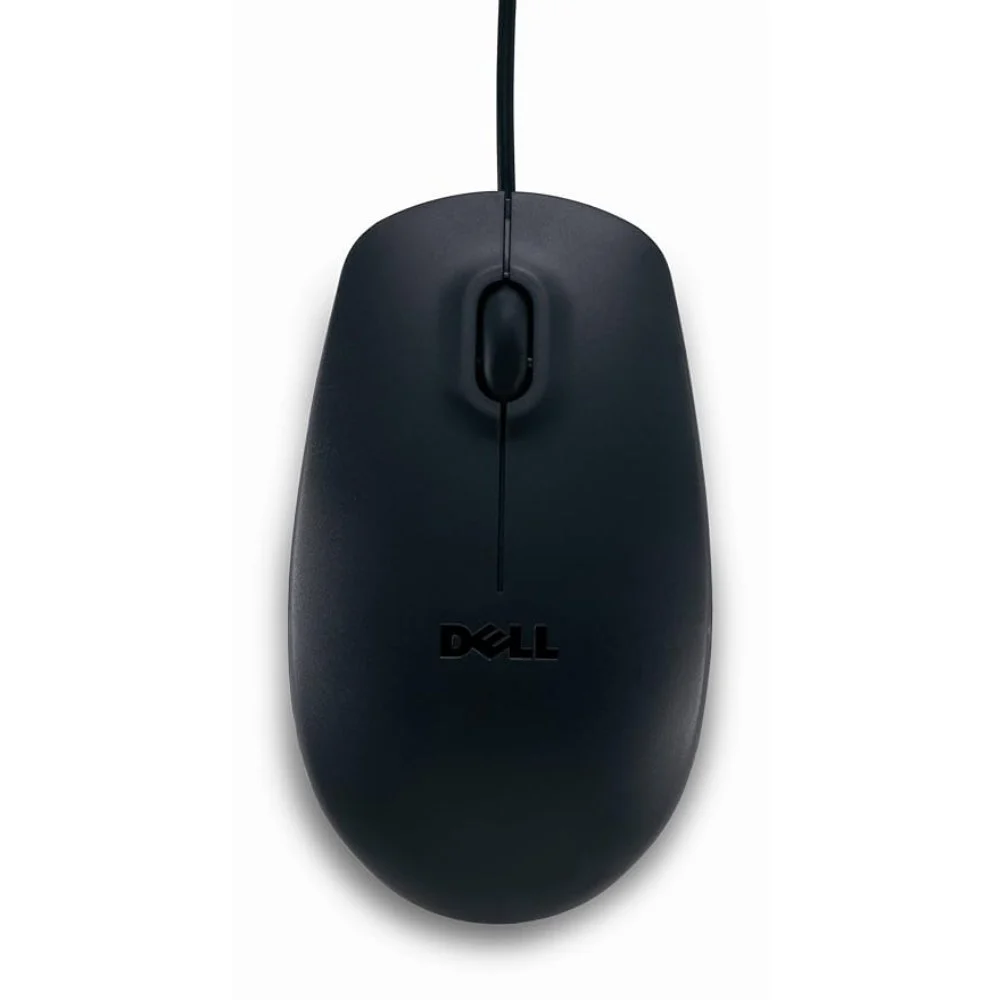 Black Plastic Dell Ms111 Optical Mouse Usb
