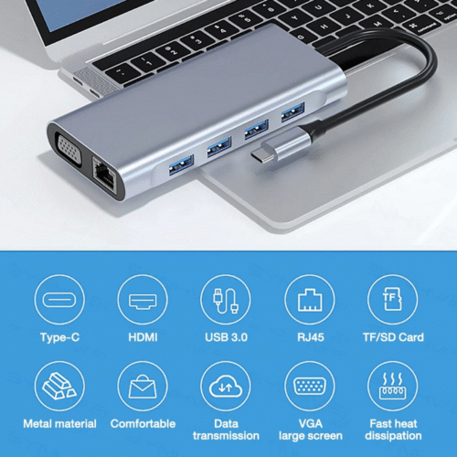 TYPE C 11 in 1 HUB