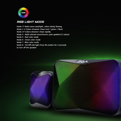 EGA Type S9 Gaming Speaker RGB Lighting