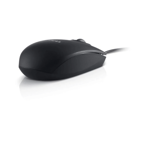 Black Plastic Dell Ms111 Optical Mouse Usb