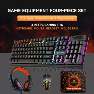 JERTECH CT4-01 | 4-in-1 Gaming Kit (Keyboard + Mouse + Headset + Mouse Pad)