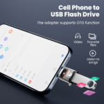 USB3.2 Gen2 OTG Adapter Female USB TypeC Male Fast Charge 120W Data Sync for iPhone16 15 Pro Phone Laptop PC