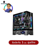 WJCOOLMAN 215 ATX-X LCD-SubScreen Panorama Tempered Glass Gaming Case (Black) 1 Year Warranty