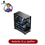 WJCOOLMAN 215 ATX-X LCD-SubScreen Panorama Tempered Glass Gaming Case (Black) 1 Year Warranty