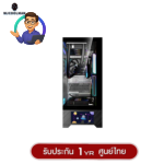 WJCOOLMAN 215 ATX-X LCD-SubScreen Panorama Tempered Glass Gaming Case (Black) 1 Year Warranty