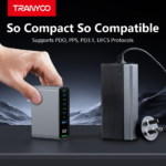 TRANYOO US10 TIS Certified 4-Port 100W GaN Ultra-Fast Charger with Digital Display; GaN Charger 240W Charging Cable