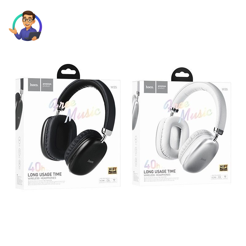 HOCO W35 Max Joy Wireless Bluetooth Headphones