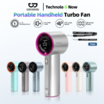 GOOJODOQ Gfs001 Portable Fan Type C Fan Cooling Steam Fan with Display Mobile Fan