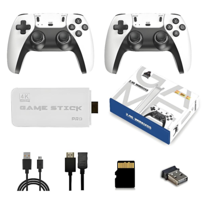 The M15 home video game console has dual controllers and a 128GB game cartridge with more than 40,000 built-in games