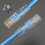 Transparent RJ45 Network Cable Plug Boots (50 PCS)