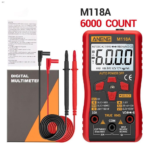 ANENG M118A Digital Meter Multimeter Tester Automatic Multimeter Real Rms Transistor Meter With NCV Data Held 6000 Counts