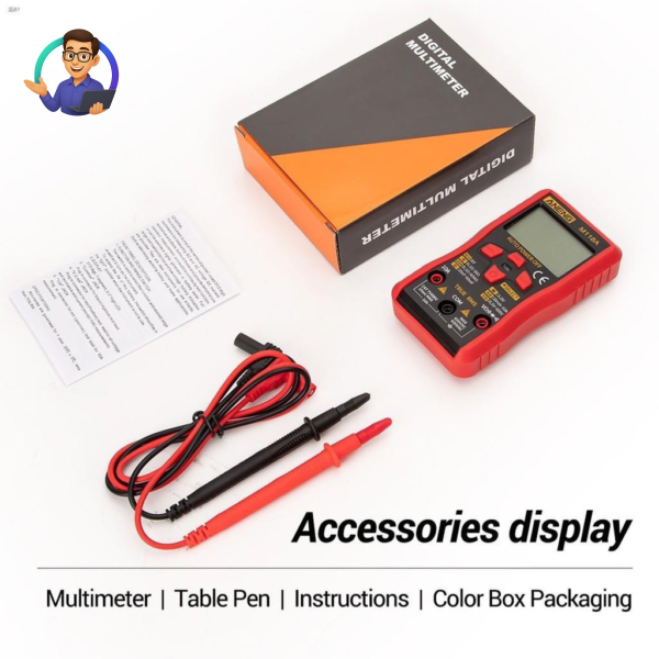 ANENG M118A Digital Meter Multimeter Tester Automatic Multimeter Real Rms Transistor Meter With NCV Data Held 6000 Counts