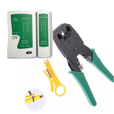 Set 2in1 Network RJ45 CAT5 RJ11 RJ12 LAN Cable + LAN Cable Checker