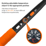TASKTOOL Soldering Iron 80W LCD Screen Electric Iron Soldering Iron 220v Temperature Adjustable 180-520°C Fast Heating