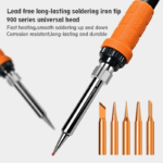 TASKTOOL Soldering Iron 80W LCD Screen Electric Iron Soldering Iron 220v Temperature Adjustable 180-520°C Fast Heating