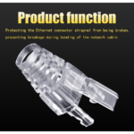 Transparent RJ45 Network Cable Plug Boots (50 PCS)